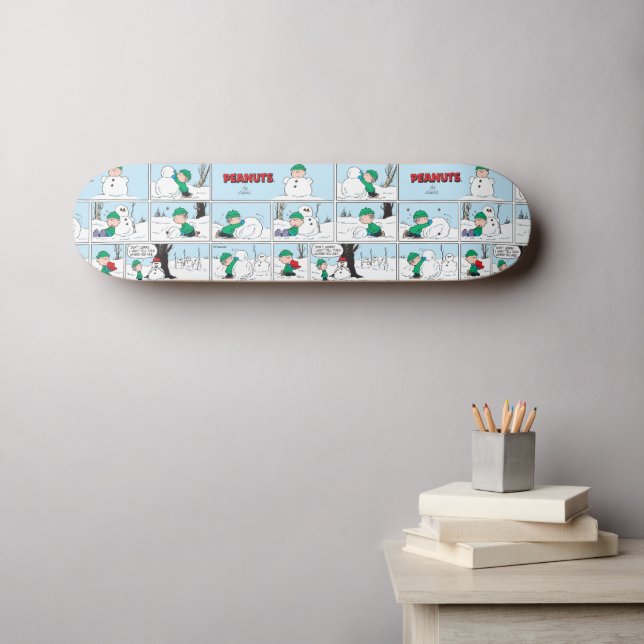 Skateboard Linus Construit Un Snowman (Art mural (Horz))