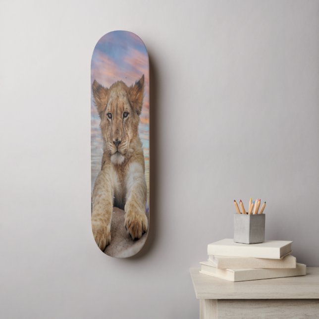Skateboard LION CUB SUNSET (Wall Art)