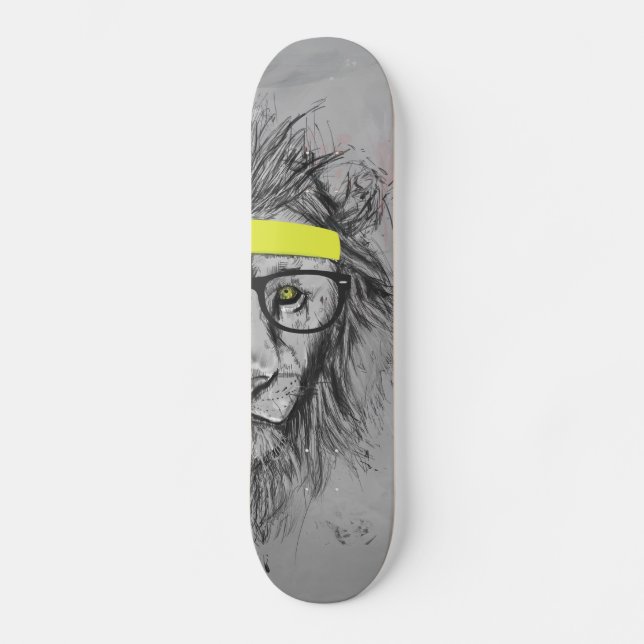 Skateboard lion de hippie (Recto)