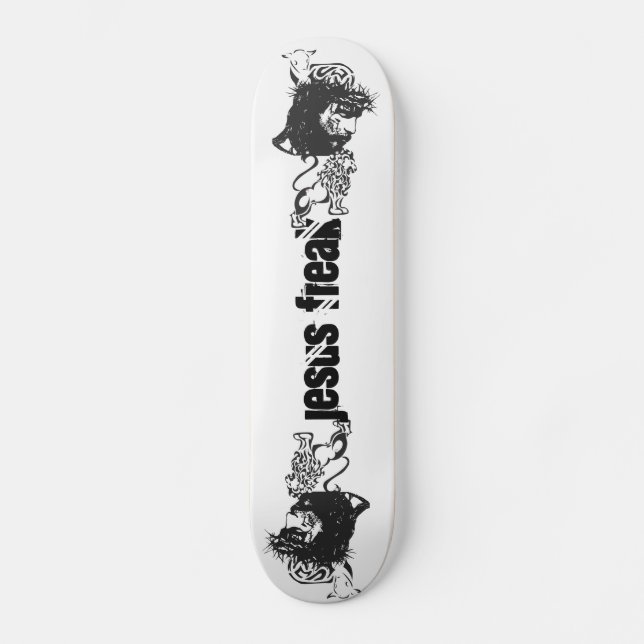 Skateboard Lion de Jésus et planche à roulettes anormaux (Recto)