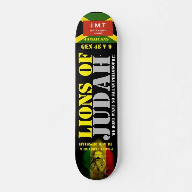 Skateboard LIONS DE JUDAH JMT Skateboard, pont 7¾" (Devant)