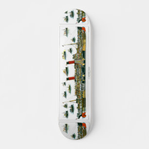Skateboard Lithographe vintage British Ocean Liner RMS Caroni