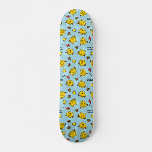 Skateboard Little Miss Sunshine | Motif de point Polka Turquo (Devant)