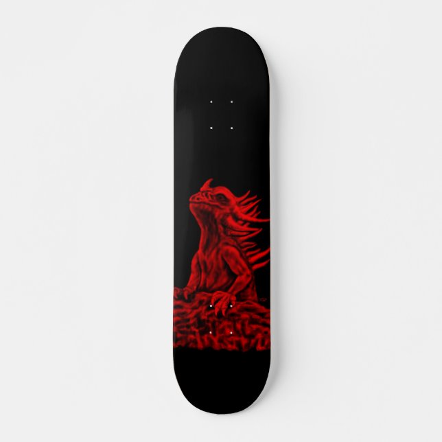 Skateboard Little red Dragon (Devant)