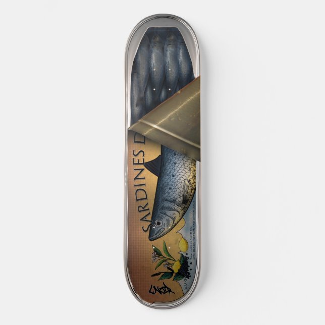 Skateboard Lnoir - Urban Sardines Deck (Recto)