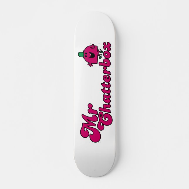 Skateboard Logo Magenta M. Chatterbox (Devant)