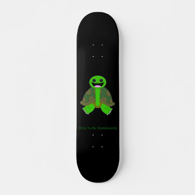 Skateboard Logo sale de tortue, noir (Devant)