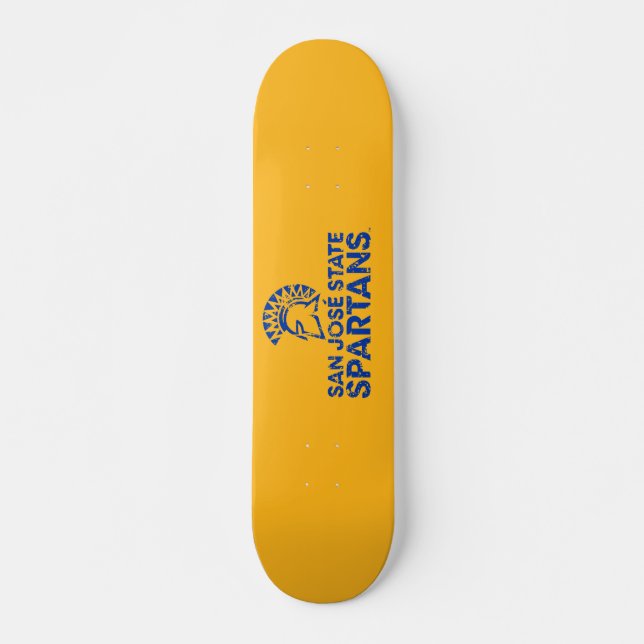Skateboard Logo Wordmark de Spartans d'état de San Jose (Devant)