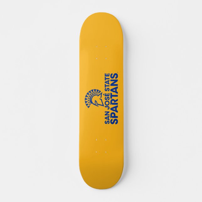 Skateboard Logo Wordmark de Spartans d'état de San Jose (Devant)