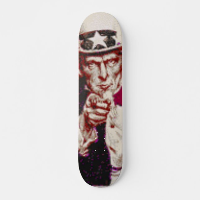 Skateboard L'Oncle Sam peut Sk8 (Devant)