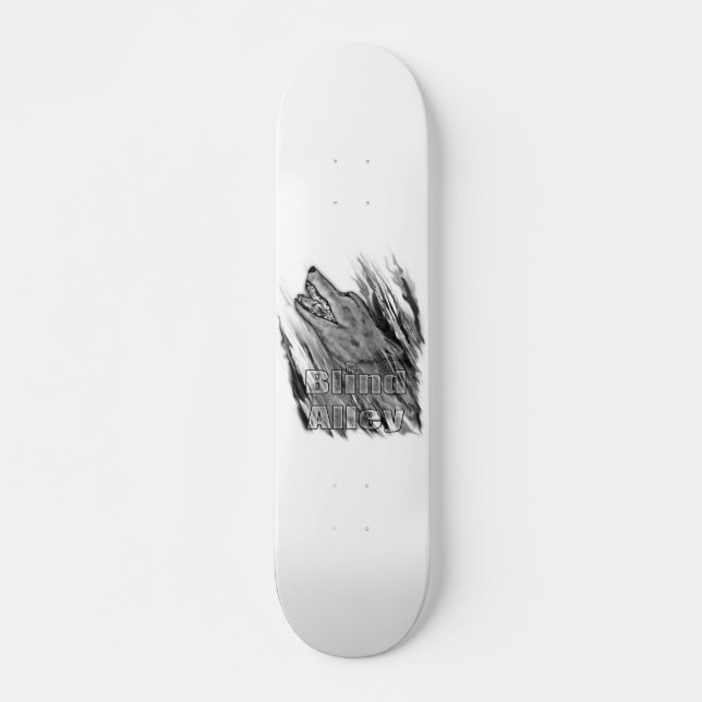 Skateboard Loup seul (Devant)