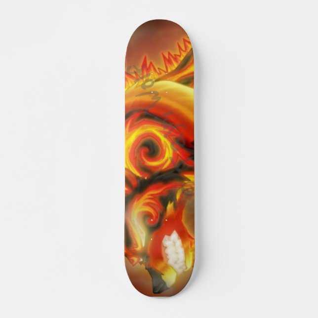 Skateboard Loup Skatebord du feu (Devant)
