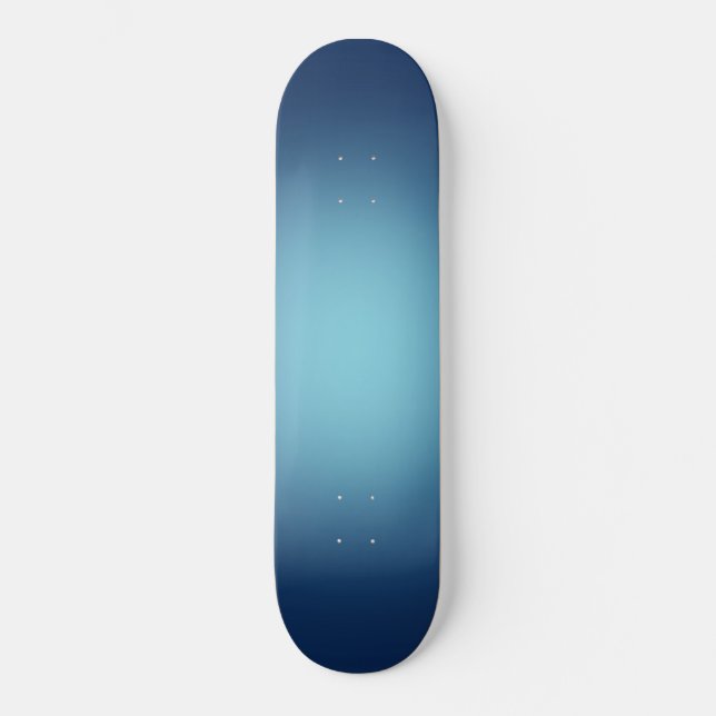 Skateboard Lumière blanche sur bleu (Recto)