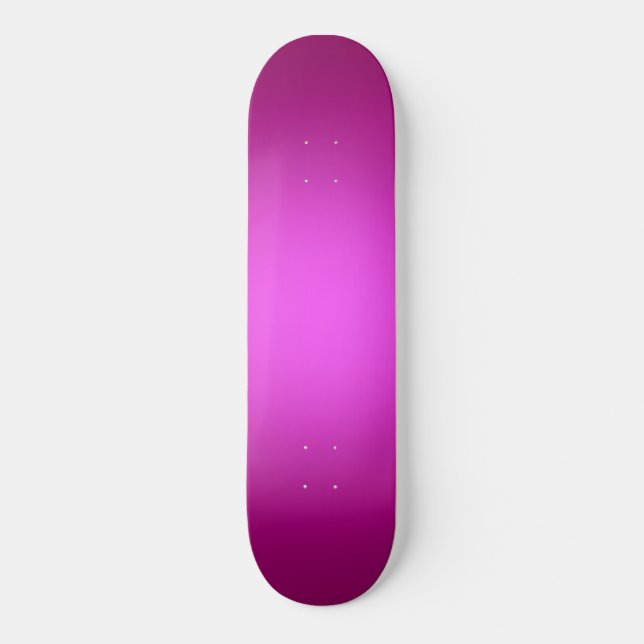 Skateboard Lumière blanche sur rose (Recto)