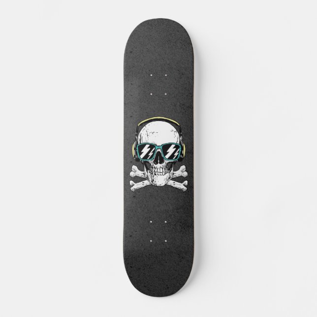 Skateboard Lunettes de soleil et casques cool Noir gothique (Recto)
