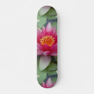 Skateboard Lys d'eau de Lotus rose