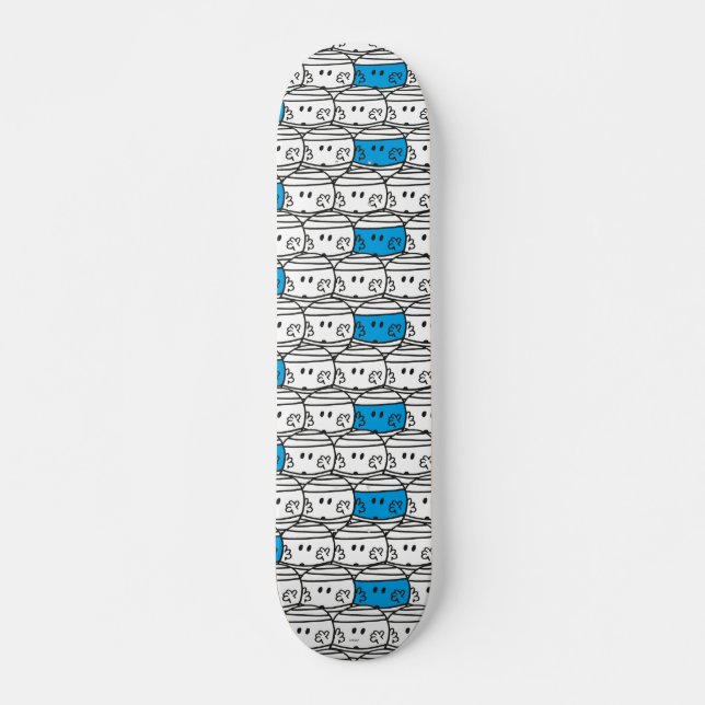 Skateboard M. Bump | Motif bleu (Devant)