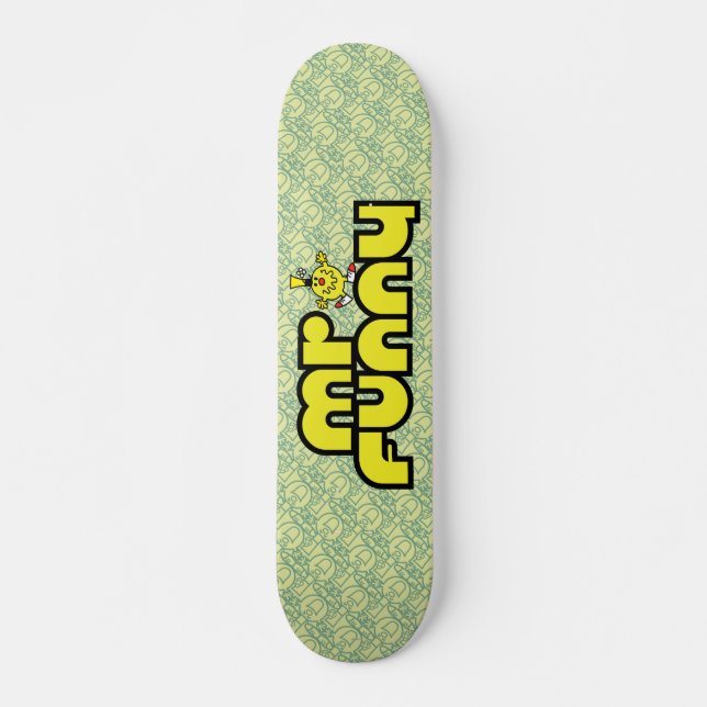 Skateboard M. Funny | Lettres jaunes (Devant)