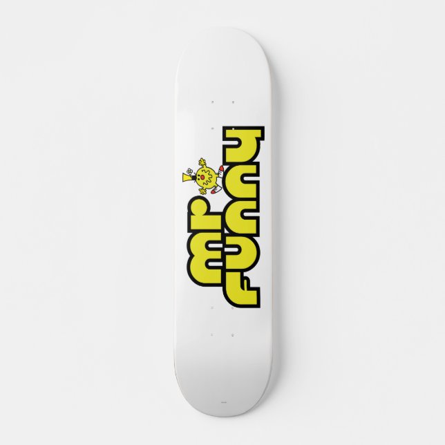Skateboard M. Funny | Lettres jaunes (Devant)