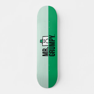 Skateboard M. Grumpy   Tête de regard sur le nom