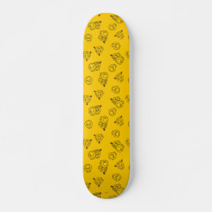 Skateboard M. Happy & Little Miss Sunshine Motif jaune