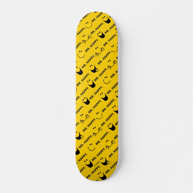 Skateboard M. Happy | Tous les Smiles Motif (Devant)