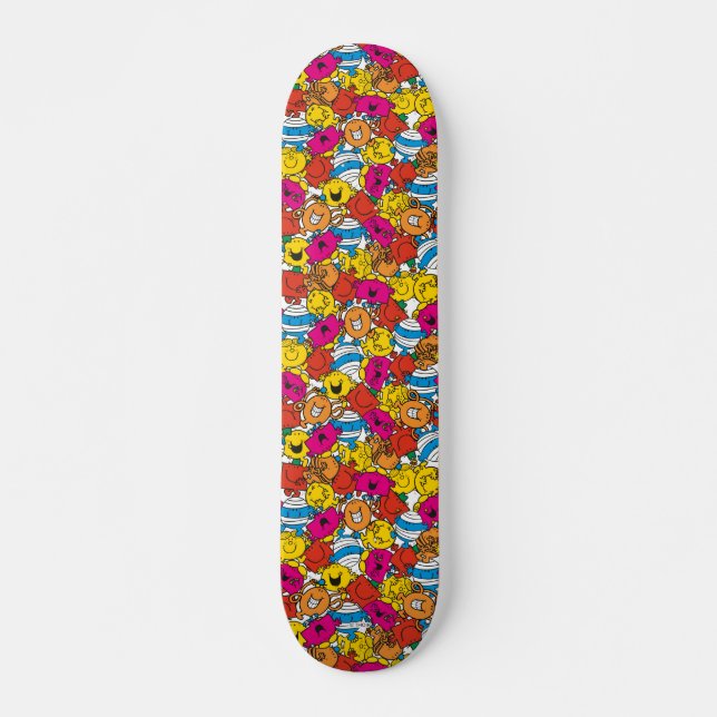 Skateboard M. Men & Little Miss | Visages souriants lumineux (Devant)