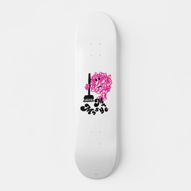 Skateboard M. Messy | Chambre et nom (Devant)