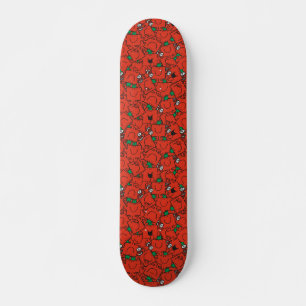 Skateboard M. Strong Poids de levage Motif rouge et vert