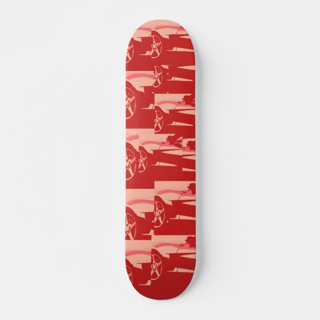 Skateboard Ma Corvette rouge (Devant)