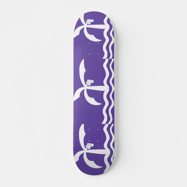 Skateboard Macae, drapeau du Brésil (Devant)