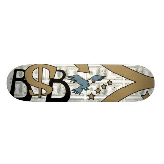 Skateboard Machine de papier/brun/gris