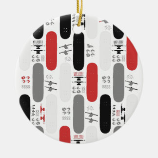 Skateboard Madness (GRB) Ceramic Ornament