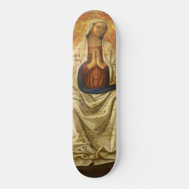 Skateboard Madonna à Gloria (Vierge Marie inscrite) (Recto)