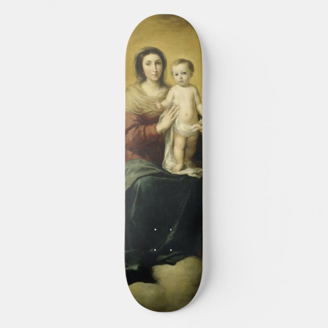 Skateboard Madonna and Child, Fine Art Skboard (Recto)