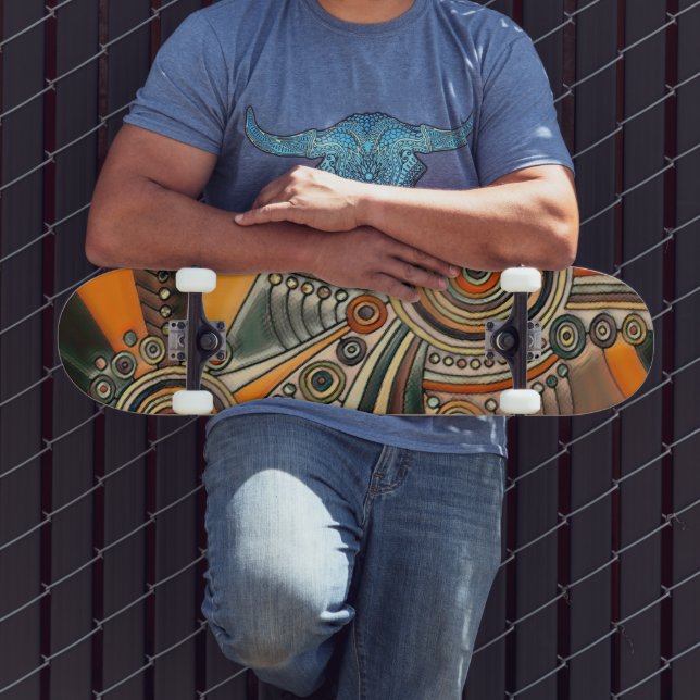 Skateboard Main Tirée Par EDDArt - Thoughts 1 (Extérieur 3)