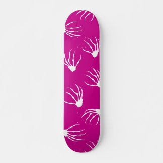 Skateboard Mains de squelette - Rose chaud