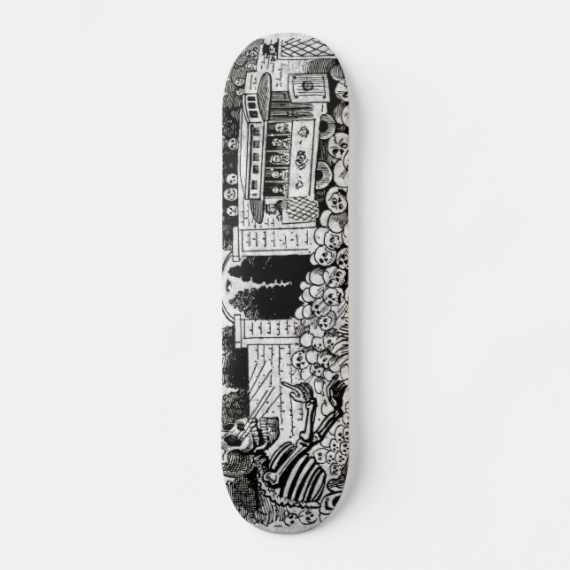 Skateboard Mamie Calavera Eléctrica (Recto)