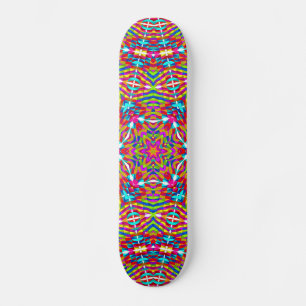 Skateboard Mandala bariolé embrouillé