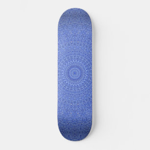 Skateboard Mandala bleu