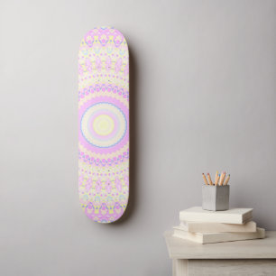 Skateboard Mandala Coloré