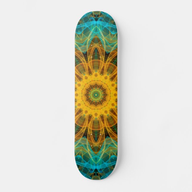 Skateboard Mandala d'étoile d'océan (Recto)