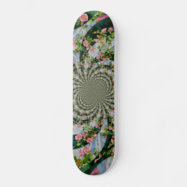Skateboard Mandala Rose Mackinac (Recto)