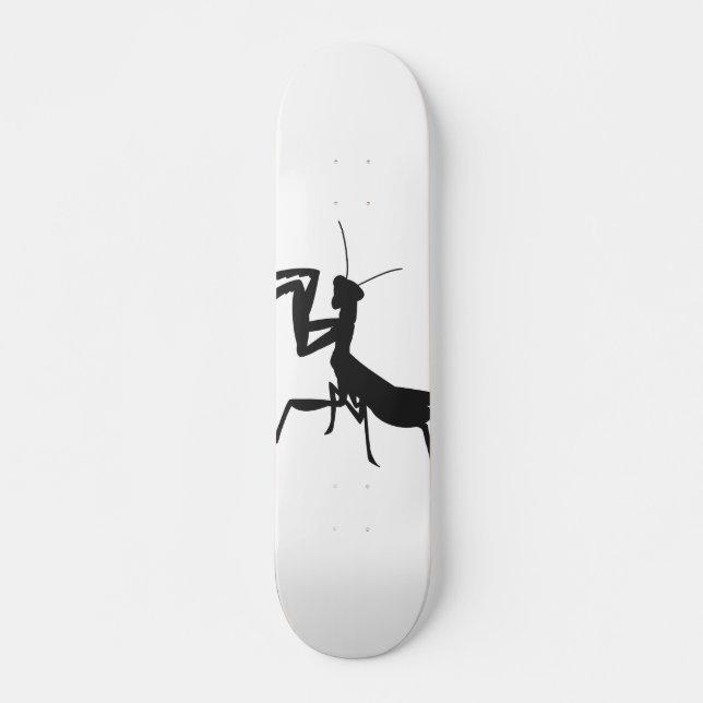 Skateboard Mantis en silhouette - Choisir la couleur arrière  (Devant)