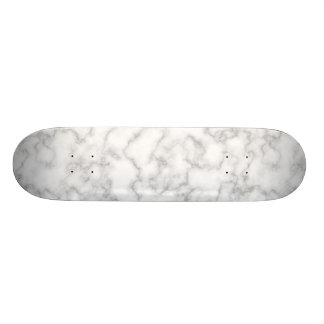 Skateboard Marbre Motif gris blanc marbré Pierre Arrière - pl