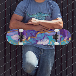 Skateboard Marbre pourpre