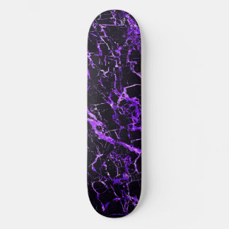 Skateboard Marbre pourpre et noir,