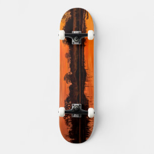Skateboard Marche vers l'horizon