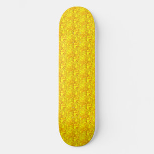 Skateboard Marigold jaune Floral Motif sans joint