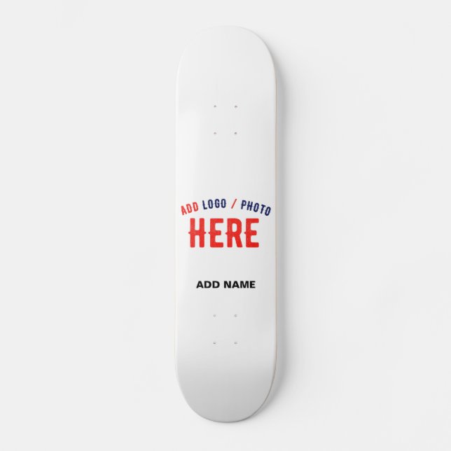 SKATEBOARD MARQUE BLANCHE MODERNE ET PERSONNALISABLE VÉRIFIÉE (Recto)